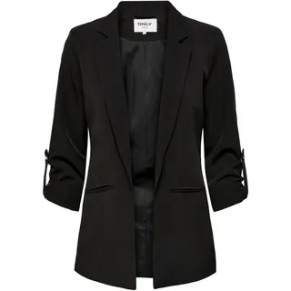 Only Damen Blazer ONLKayle Orleen Sakko mit Dreiviertel-Ärmeln 15218743 Black 40