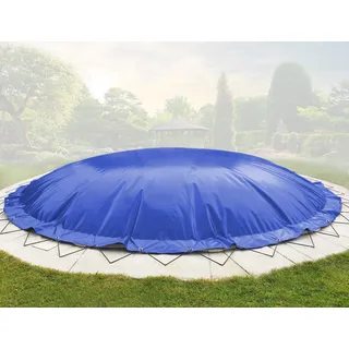 ANKO PLANEN Aufblasbare Poolplane rund AirDeluxe - 1360g/m2 (2X 680 g/m2) - Poolabdeckung rund - wasserdicht & UV-beständig - blau - Pooldurchmesser: 350cm