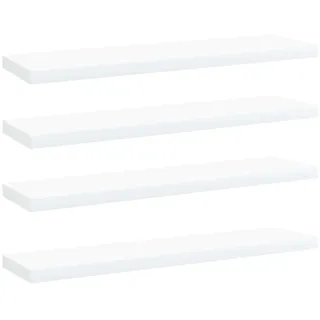 vidaXL Bücherregal 40 x 10 x 1,5 cm Weiß