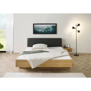MASSIVMOEBEL24.DE Bett 200 x 200 cm Grau