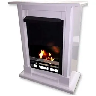 Kaminbau Mierzwa Echtfeuer-Dekokamin Madrid Premium (Brenngel & Bio-Ethanol Kamin Premium), Farbwahl, Sicherheitsglas Wahl, Gelkamin, Ethanolkamin