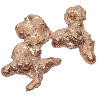 Kupfer Nugget | 100% Kupfer | Rotbraun | Individuelle Form | Wunderschöne Einzelstücke | Schamanismus & Wurzelchakra Öffnung | Hochwertige Edelstein-Deko | firstonthesun® (1 Nugget M [2cm-4cm])