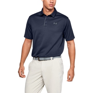 Under Armour Herren Tech Golf Poloshirt,blau (Midnight Navy (410)), 4XL