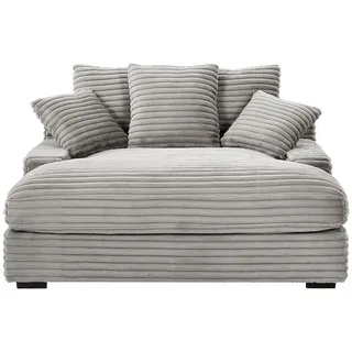 Vente-Unique Recamiere, Grau, Textil, Uni, 1-Sitzer, 163x95x168 cm, Wohnzimmer, Sessel, Relaxliegen