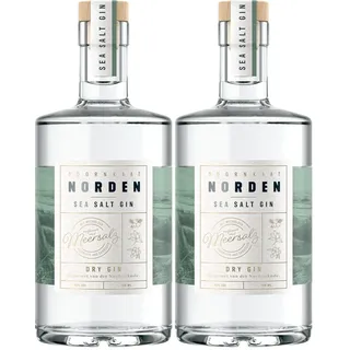 Doornkaat I Norden Sea Salt Gin I 3 Botanicals I Wacholder, Hagebutte und Sanddorn I Feine Note von Nordsee-Meersalz I 0,7l I 40% vol. (Packung mit 2)