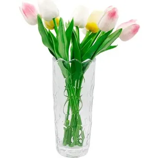 19,6 Cm Dicke Kristallvase, Dicke, Klare Glasvase, Tischdekoration, Gepunktetes Muster Für Zuhause, Wohnzimmer, Schlafzimmer