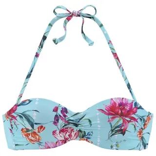 SUNSEEKER Bügel-Bandeau-Bikini-Top Damen Blau 34 Cup D