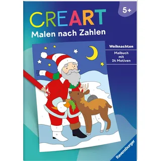 Ravensburger CreArt Malen nach Zahlen 24 Motive Weihnachten