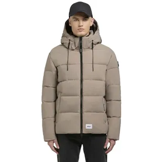 khujo Winterjacke Loga2-YM Steppjacke mit abnehmbarer Kapuze und Rucksackträgern beige|braun XL (54)