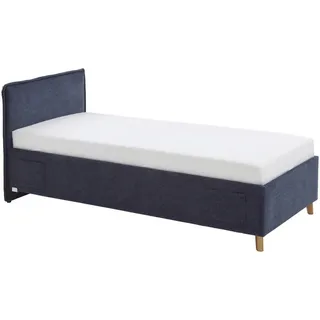 Meise Möbel meise.möbel Polsterbett Fun Stoff Blau Dunkelblau 120 x 200 cm