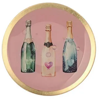 Giftcompany Glasteller Love Plates 13 cm Rosa