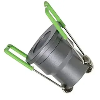 3W LED Mini Einbaustrahler 12V DC offene Kabel-Litzen, Warmweiss IP65 Wassergeschützt Dimmbar Spots für innen- und Außen (Silber, Anthrazit ohne Netzteil)