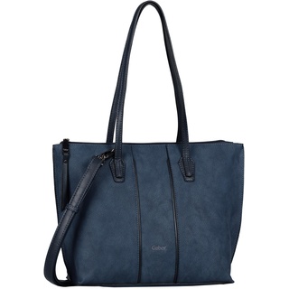 Henkeltasche GABOR "ANNI" Gr. B/H/T: 35 cm x 24 cm x 12 cm, blau Damen Taschen Handtaschen mit Bänder-Applikation