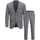 Franco Anzug Light Grey Melange 46
