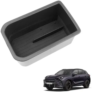 Coleya Armlehne Aufbewahrungsbox Kompatibel mit Cupra Terramar 2025 2026, Mittelarmlehne Ablagefach, Cupra Terramar Armlehne Organizer Mit Schwarz Rutschfester Gummimatte