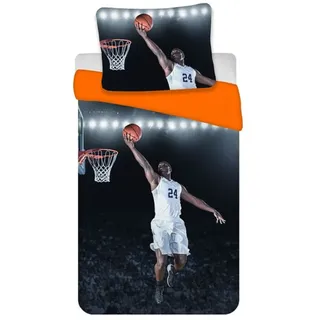 Bettwäsche Set Basketball 135 x 200 cm Baumwolle