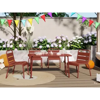 Gartentisch für Kinder - Metall - Terracotta - POPAYAN von MYLIA