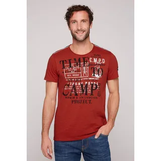 T-Shirt, mit Logoprints vorne und hinten, Gr. L, vintage red, , 85881126-L