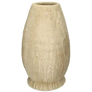 INNA-Glas Dekovase Tischvase STEPHANIE, aus Beton, mit Struktur, beige, 45cm, Ø27cm beige