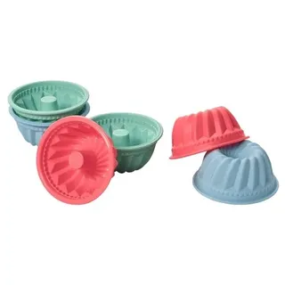 LURCH FlexiForm Muffinliner Gugelhupf 6er Set Pastel Mix