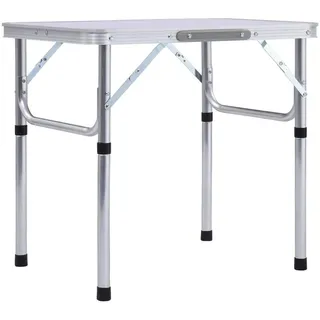 vidaXL Campingtisch Klappbar Weiß