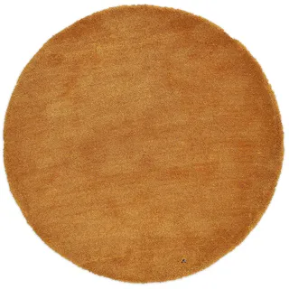 Tom Tailor Shaggy Teppich Cozy Hochflorteppich Ø 140 cm Gold