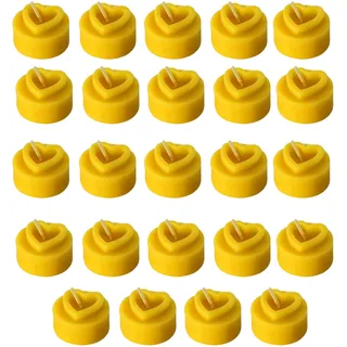 24 Teelichter Herz aus 100% reinem Bienenwachs