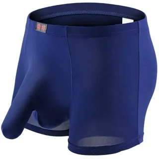 PPangUDing Unterhosen Panty Boxershorts Herren Große Größen Baumwolle Hohe Taille Weich Atmungsaktiv Dehnbare Bequeme Taillenslips Panties Hipsters Mikrofaser Panties Slips (L, Dunkelblau)