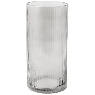 Storefactory Scandinavia Dekovase Vase Laterne RAMSJÖ S Glas grau, Ø12x25cm weiß