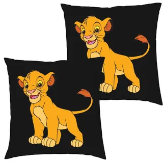 Blondie & Brownie Dekokissen Kissen Simba Löwe Film Kino TV Kinder Jungen Mädchen, in vielen Farben schwarz