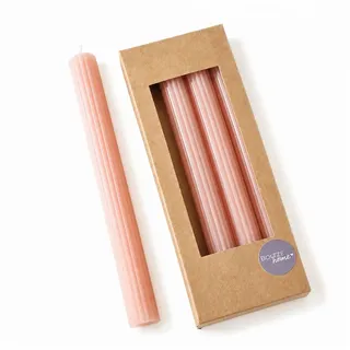 Boltze Stabkerze Classic 25 cm 4 St. hellrosa