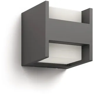 Philips Außenwandleuchte Aluminium 13,0 cm inkl. Bewegungsmelder anthrazit