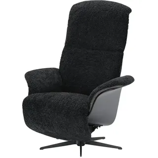 Nils Olsen Relaxsessel Frederik Schaffell 78 x 113 x 79 cm Schwarz mit Relax-Funktion