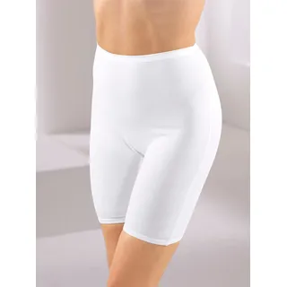Lange Unterhose WÄSCHEPUR Gr. 52, 4 St., bunt (2 x hellgrau, geringelt, 2 weiß) Damen Unterhosen Lange