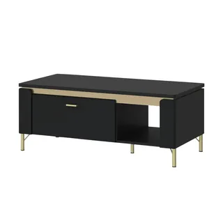 Sconto Couchtisch Norica Schwarz Matt 110 x 46 x 65 cm