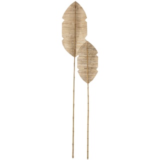DAHEIM Deko-Objekt Blatt Bambus Beige M (Medium)