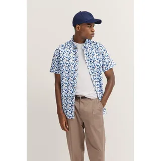 Kurzarmhemd, aus Satin-Twill, Gr. XL - Normalgrößen, 340-blaugrau, , 24618921-XL Normalgrößen