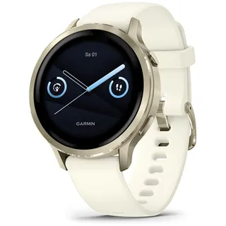 Garmin Venu 4 41 mm Beige/Lunargold Silikon Armband Bone