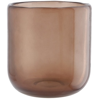 Teelichtglas , braun , Glas  , Maße (cm): H: 9,5  Ø: 8.89