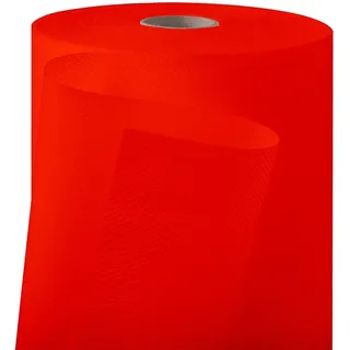 Longing Home Tischdeckenrolle, 1.1 × 30M, Rot, Einweg Vlies Stoffähnlich