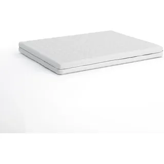 FEDVE Bonell-Federkern Matratze Horeb (Winter/Sommer) Mittelharten 120x200 cm Weiss - Weiß