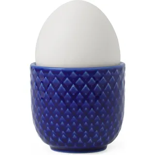 Rhombe Eierbecher marineblau