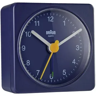 Braun BC02BL - Quarzwecker - analoges Ziffernblatt-Crescendo-Alarm-Batterie-blau