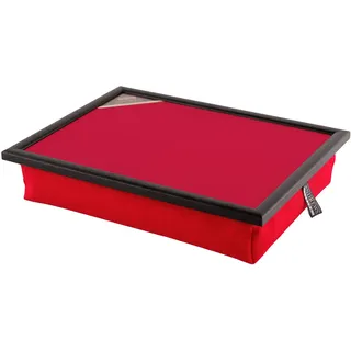 Andrews Living Knietablett mit Kissen – Laptopkissen für Sofa & Bett (Rot)