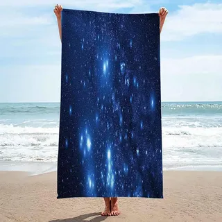 Tizhweqo Mikrofaser Strandtuch Galaxis Handtuch Groß 150x200 cm, Milchstraße Strandtuch 3D Badetuch Strandhandtuch Schnelltrocknend Weiches Strandlaken, Reisehandtuch, Saunatuch b2091
