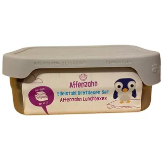 Affenzahn Edelstahl Brotdosen-Set Koala 2 Teilig Pausenbrot Box Pausenbox | NEU