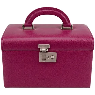 WINDROSE Schmuckkoffer Jewelry Box, aus echtem Leder lila