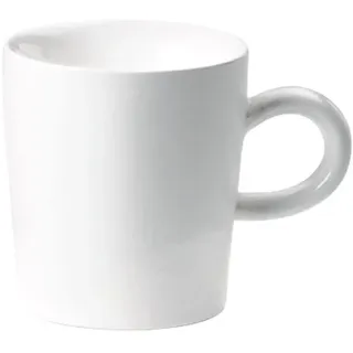 KAHLA 394724A90039C Five Senses Espressotasse 0,09 l | weißer Espressobecher 90ml aus Porzellan