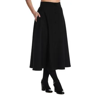 Banned Retro A-Linien-Rock Damen Schwarz XL