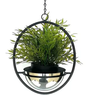 DanDiBo Ambiente Blumenampel 22 x 43 cm Silber